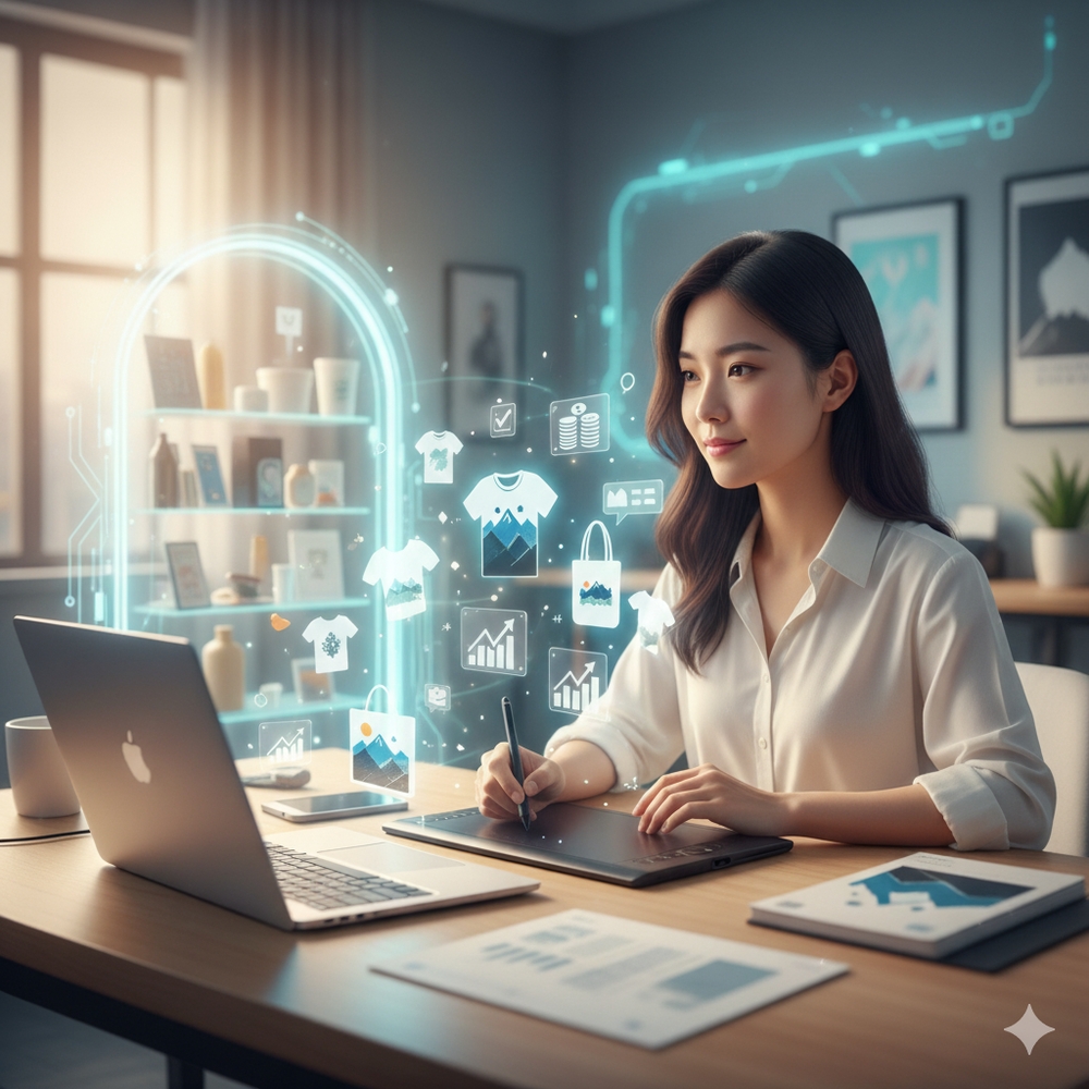 Print on Demand Business 2025: Start with $0 Investment - Complete guide with real data, examples, and step-by-step instructions