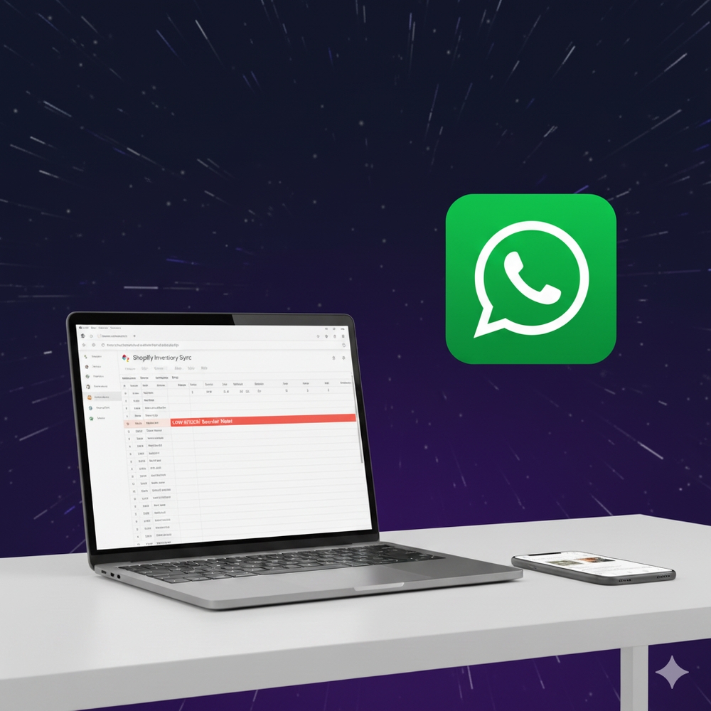 Automate Shopify Inventory Alerts with WhatsApp - Complete guide with real data, examples, and step-by-step instructions