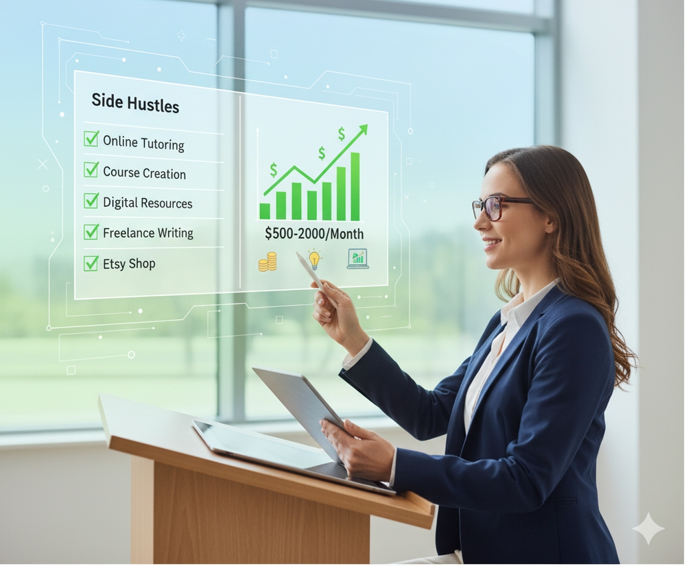 15 Best Side Hustles for Teachers (Make $500-$2k/mo) - Complete guide with real data, examples, and step-by-step instructions